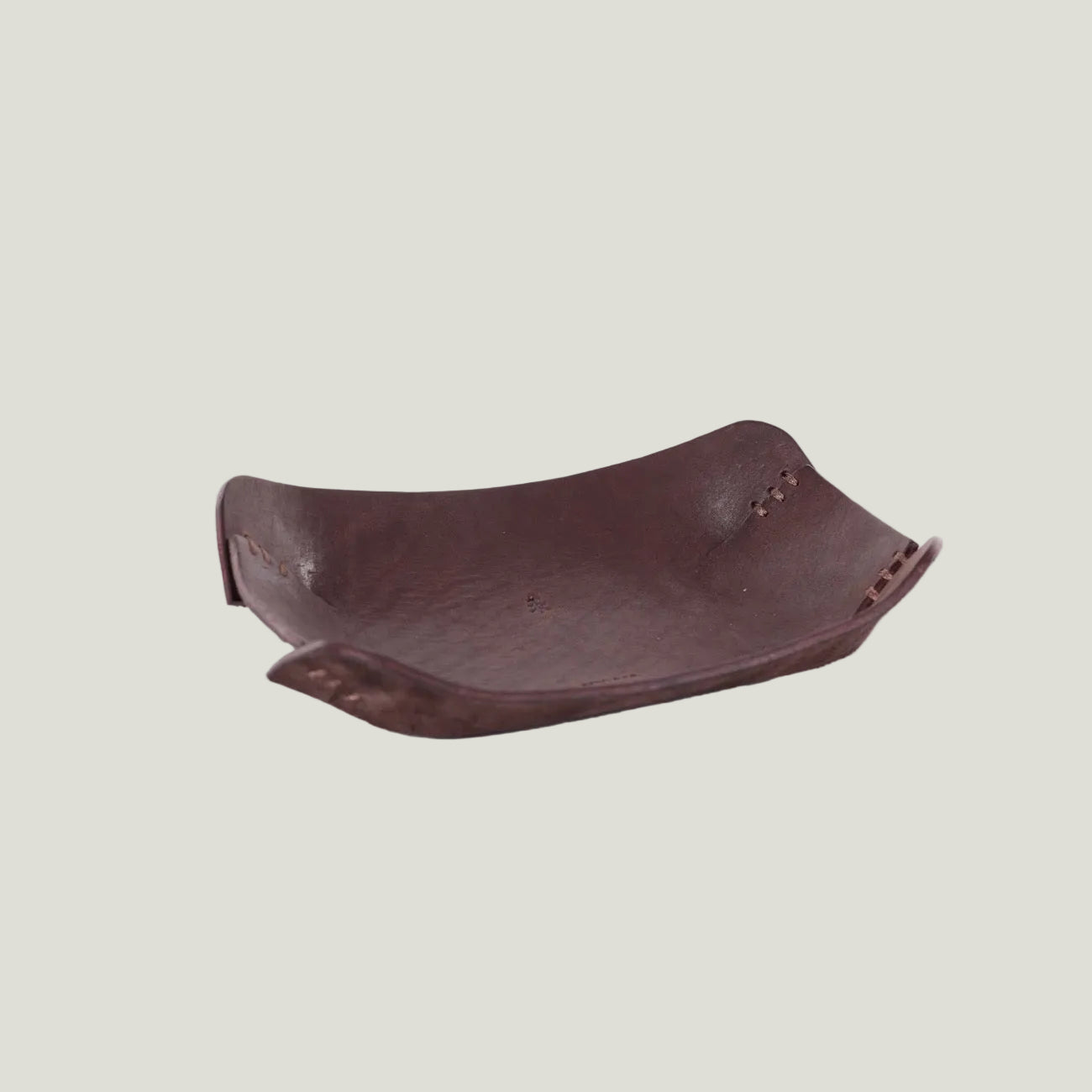 Leder Schale braun