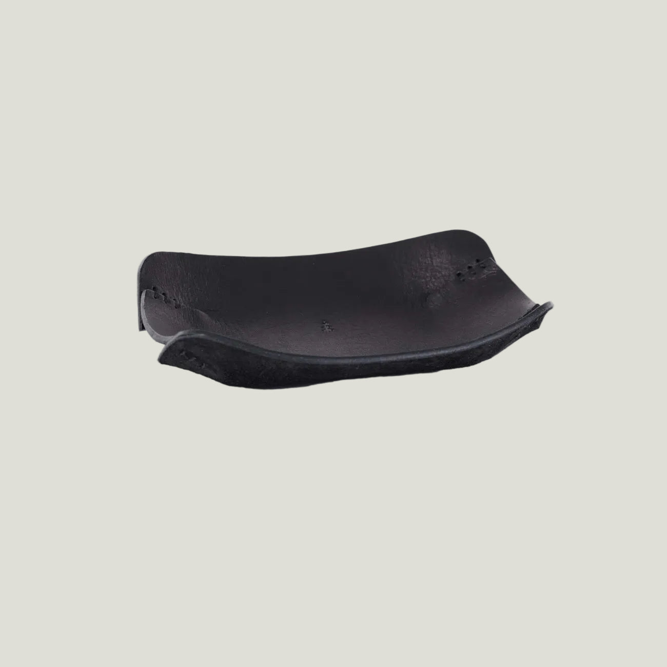 Leder Schale schwarz