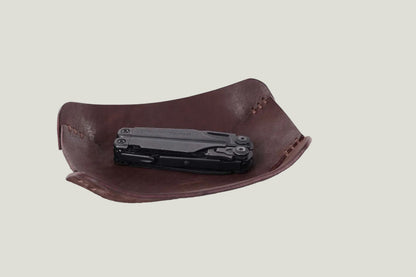 Leder Schale braun