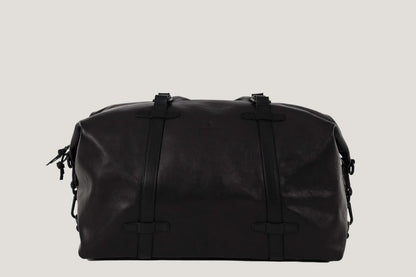 Leder Weekender schwarz