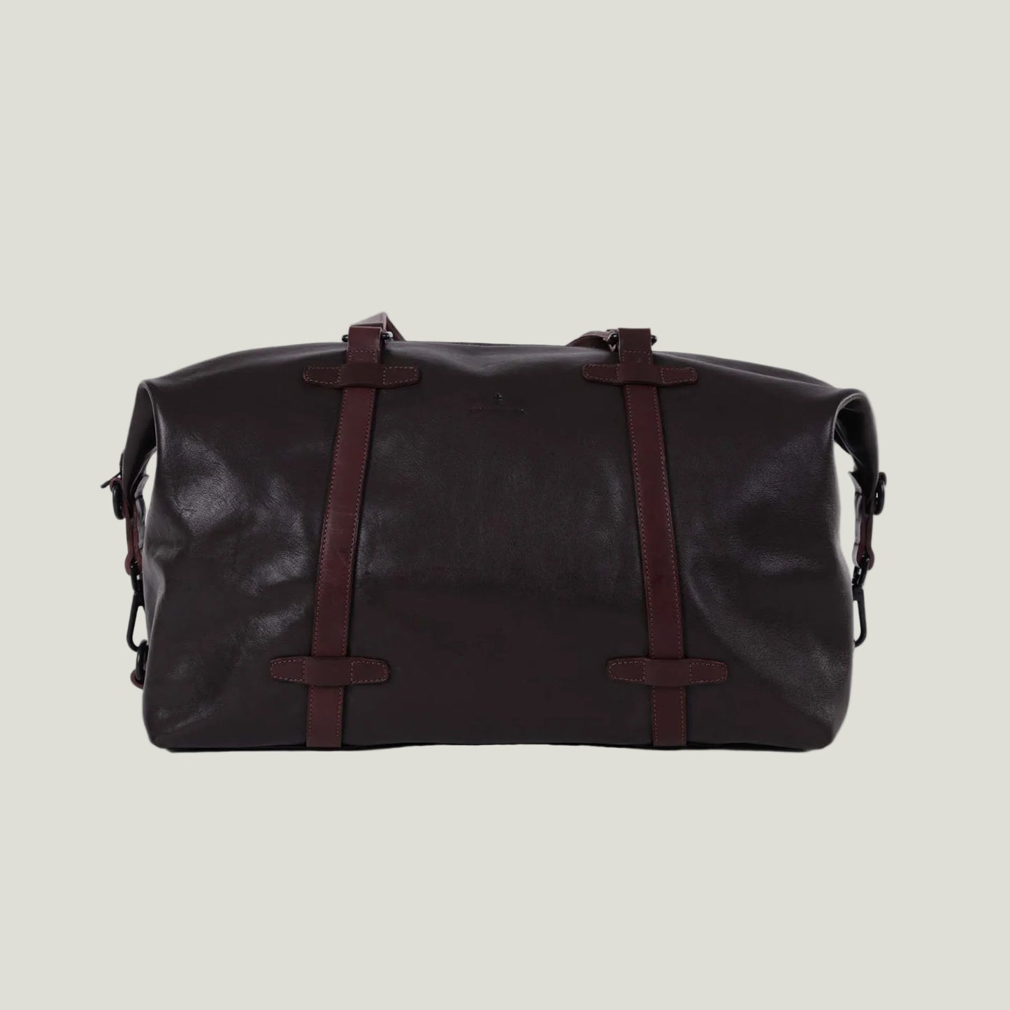 Leder Weekender Dunkelbraun