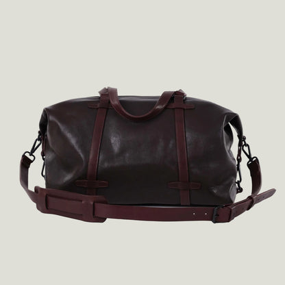 Leder Weekender Dunkelbraun