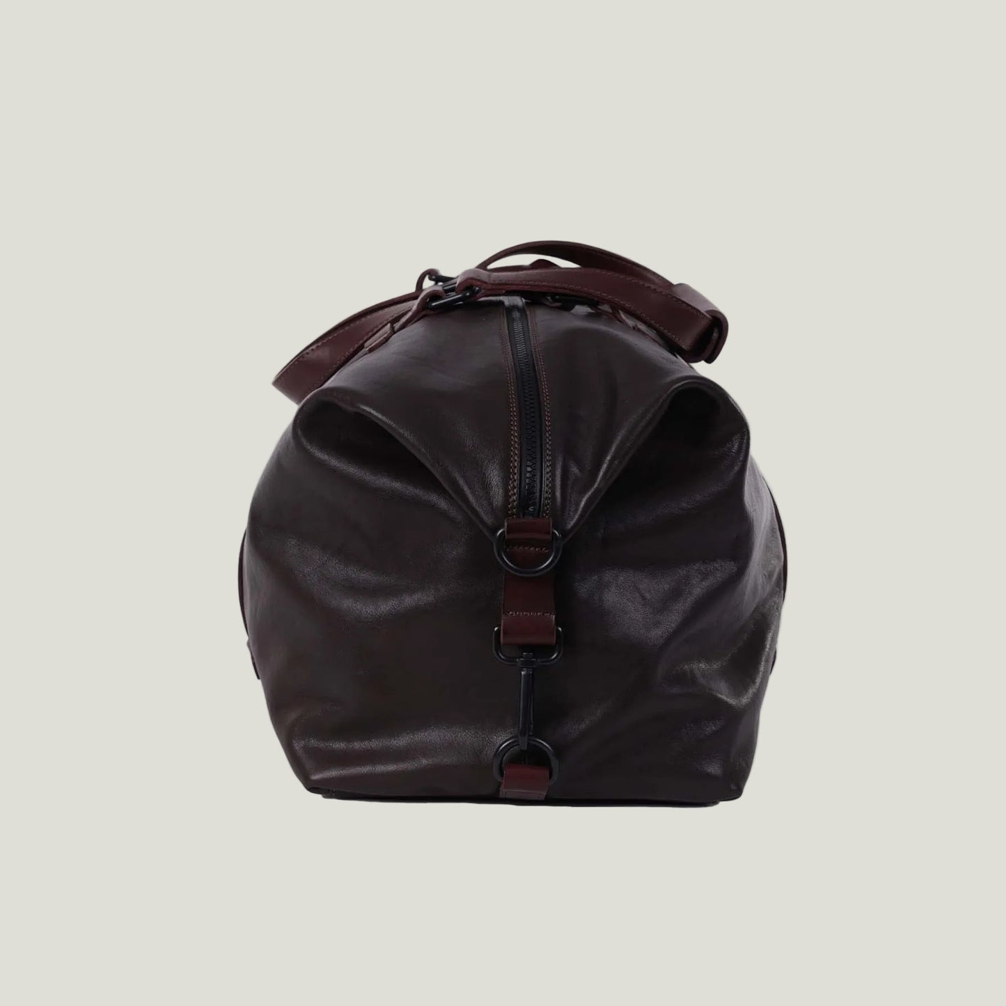 Leder Weekender Dunkelbraun