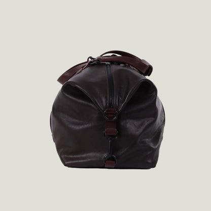 Leder Weekender Dunkelbraun